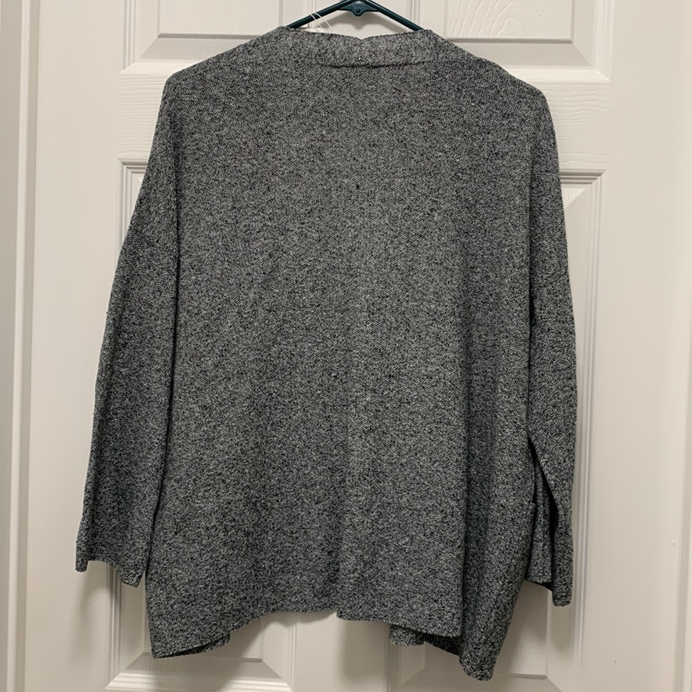 NWT EILEEN FISHER Open Front Organic Linen & Cotton Cardigan - Picture 7 of 8